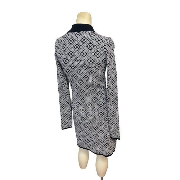 Hansen & Gretel Brydie Fitted Knit Mini Dress Long Sleeve Stretchy XS - Picture 5 of 8